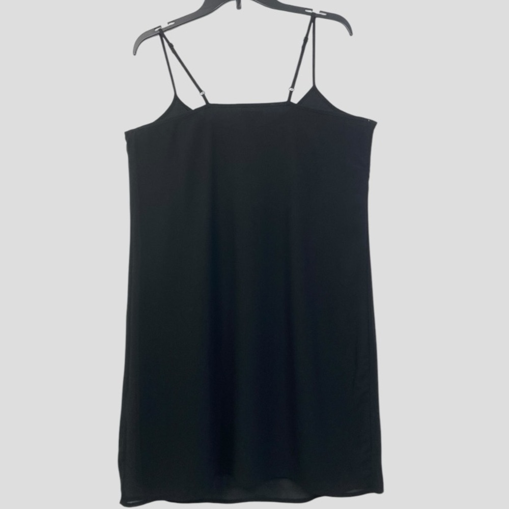 Old Navy Y2K Women’s L Black Sheer Dark Fairy Geo Beaded Slip Dress Whimsigoth - Picture 2 of 10
